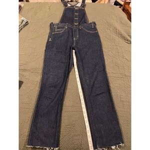 Levi Womens Overalls Vintage Orange Tag Remake Size 27 Dark Blue